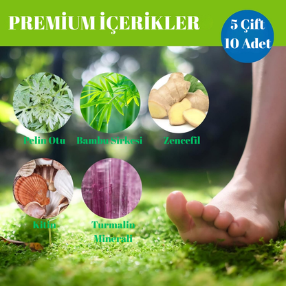 Doğal Detoks Ayak Bandı – Gece Boyu Rahatlatıcı Bakım