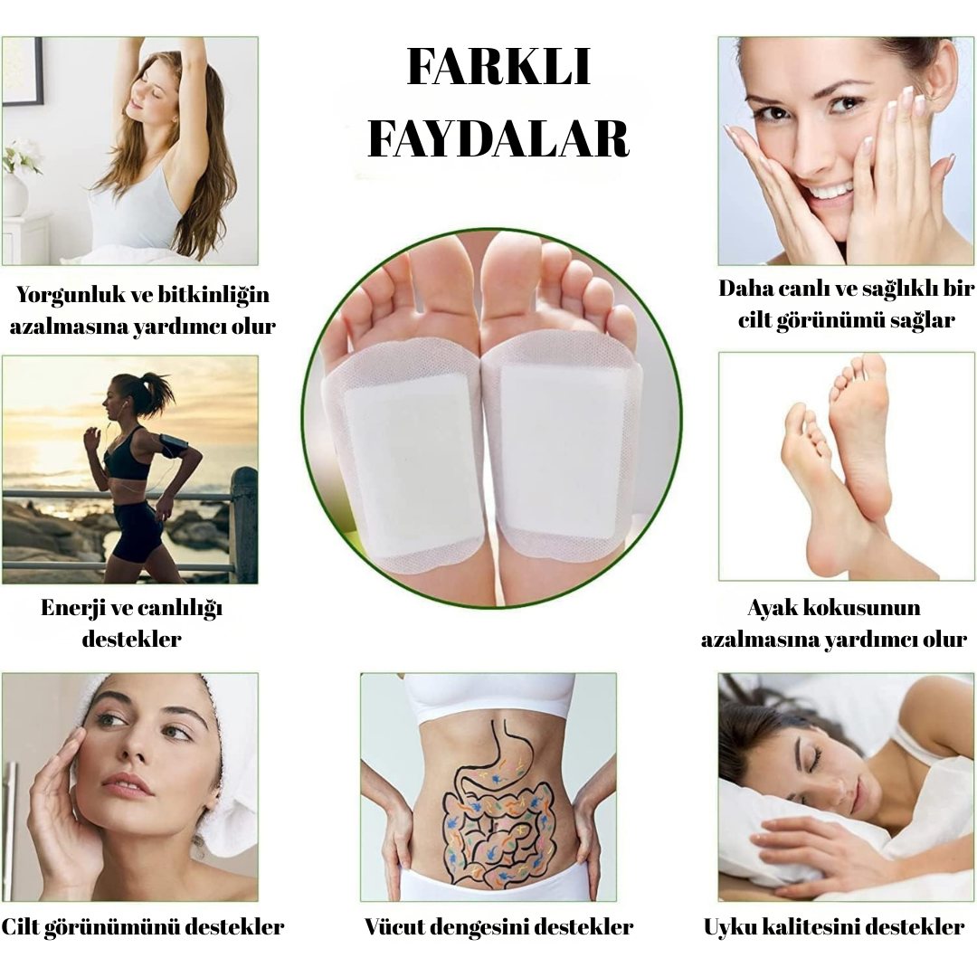 Doğal Detoks Ayak Bandı – Gece Boyu Rahatlatıcı Bakım